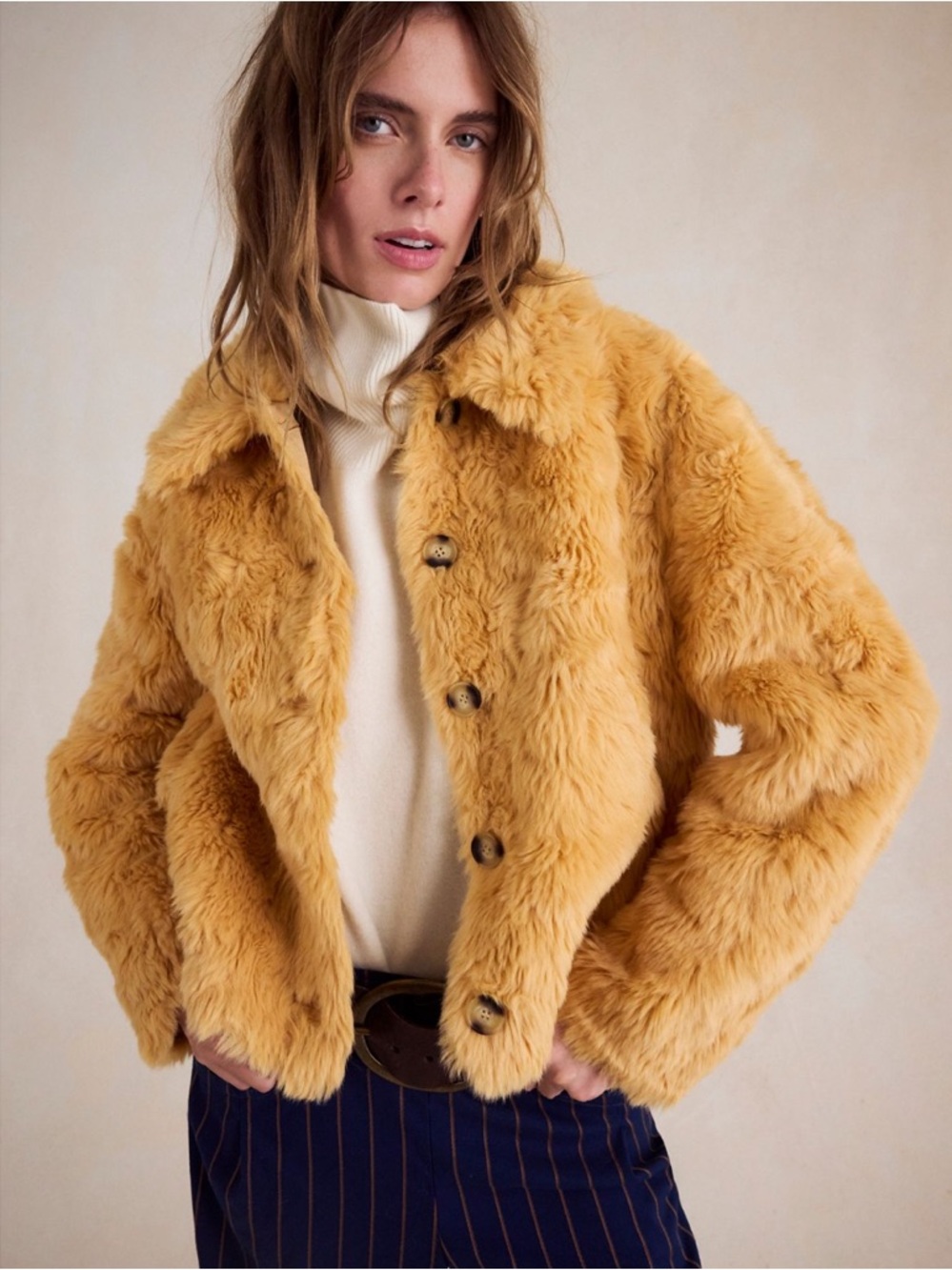 Free People Alice Throw On Faux Fur Jacket